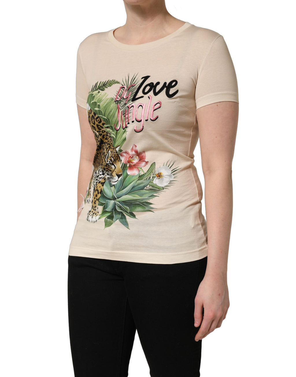 Dolce & Gabbana Beige T-Shirt for Women detail view