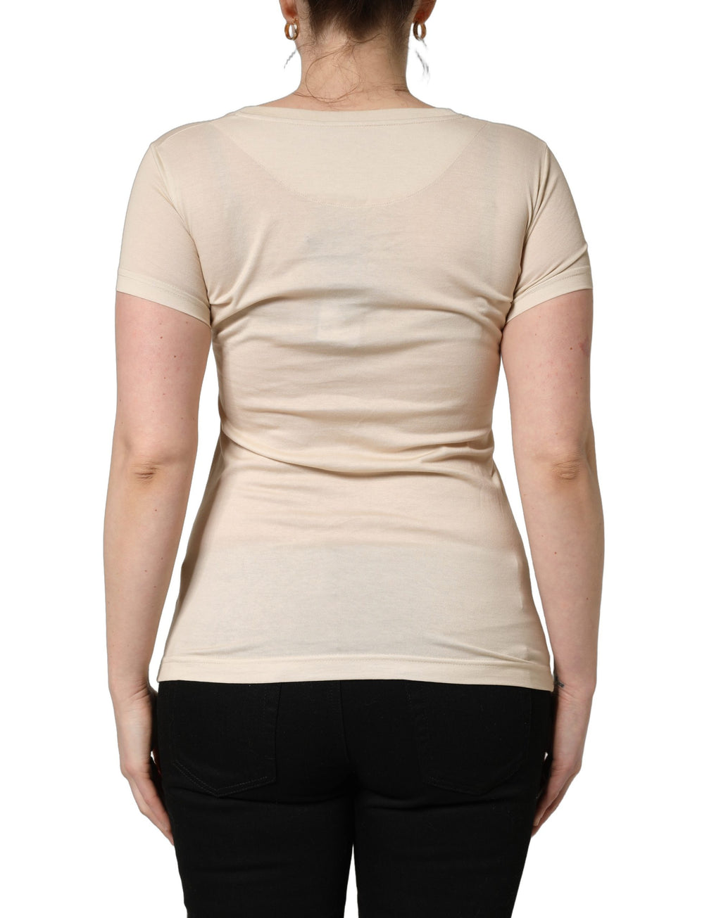 Dolce & Gabbana Beige T-Shirt for Women side view