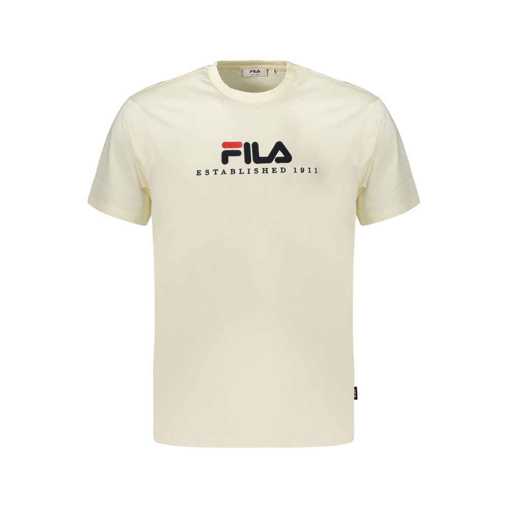 T-shirt en coton beige Fila pour homme