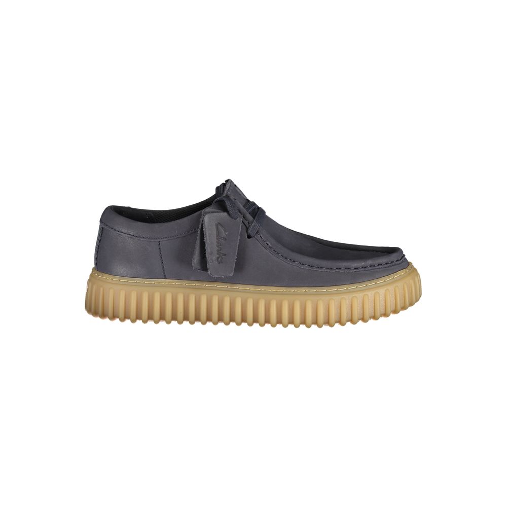 Chaussure classique Clarks en cuir bleu pour homme