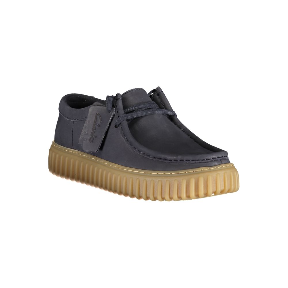 Chaussure classique Clarks en cuir bleu pour homme
