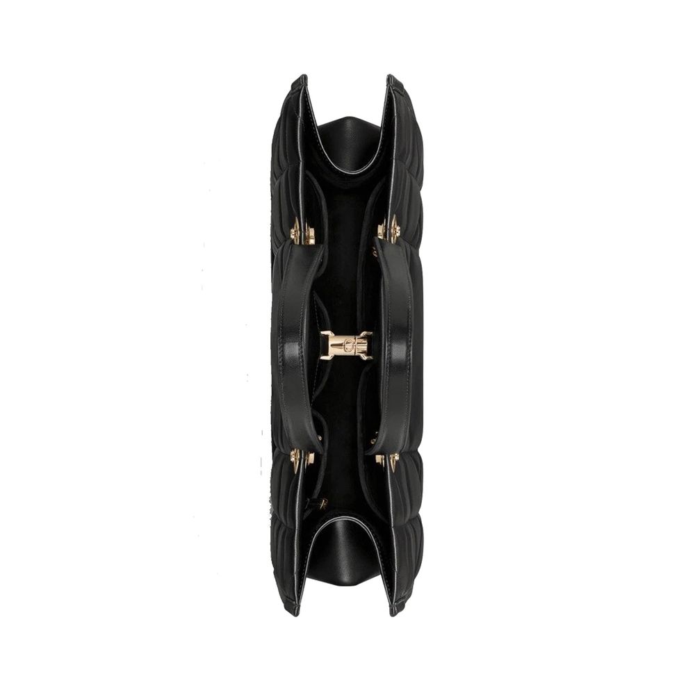 Sac fourre-tout en cuir noir Dior