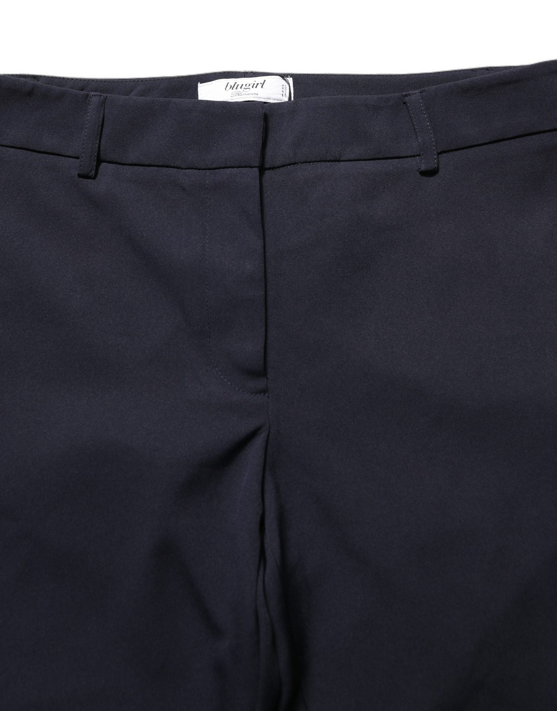 Blugirl Dark Blue High Waist Straight Dress Formal Trouser Pants