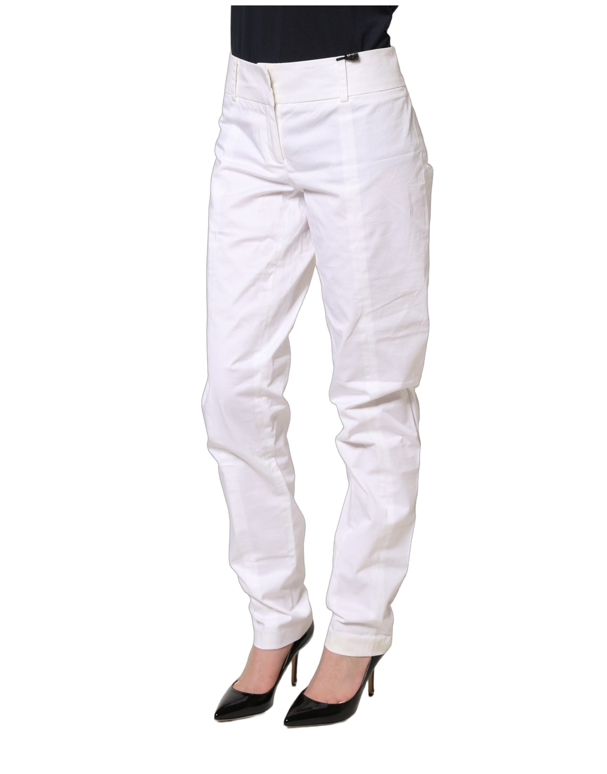 Patrizia Pepe White Casual Pants for Women detail view