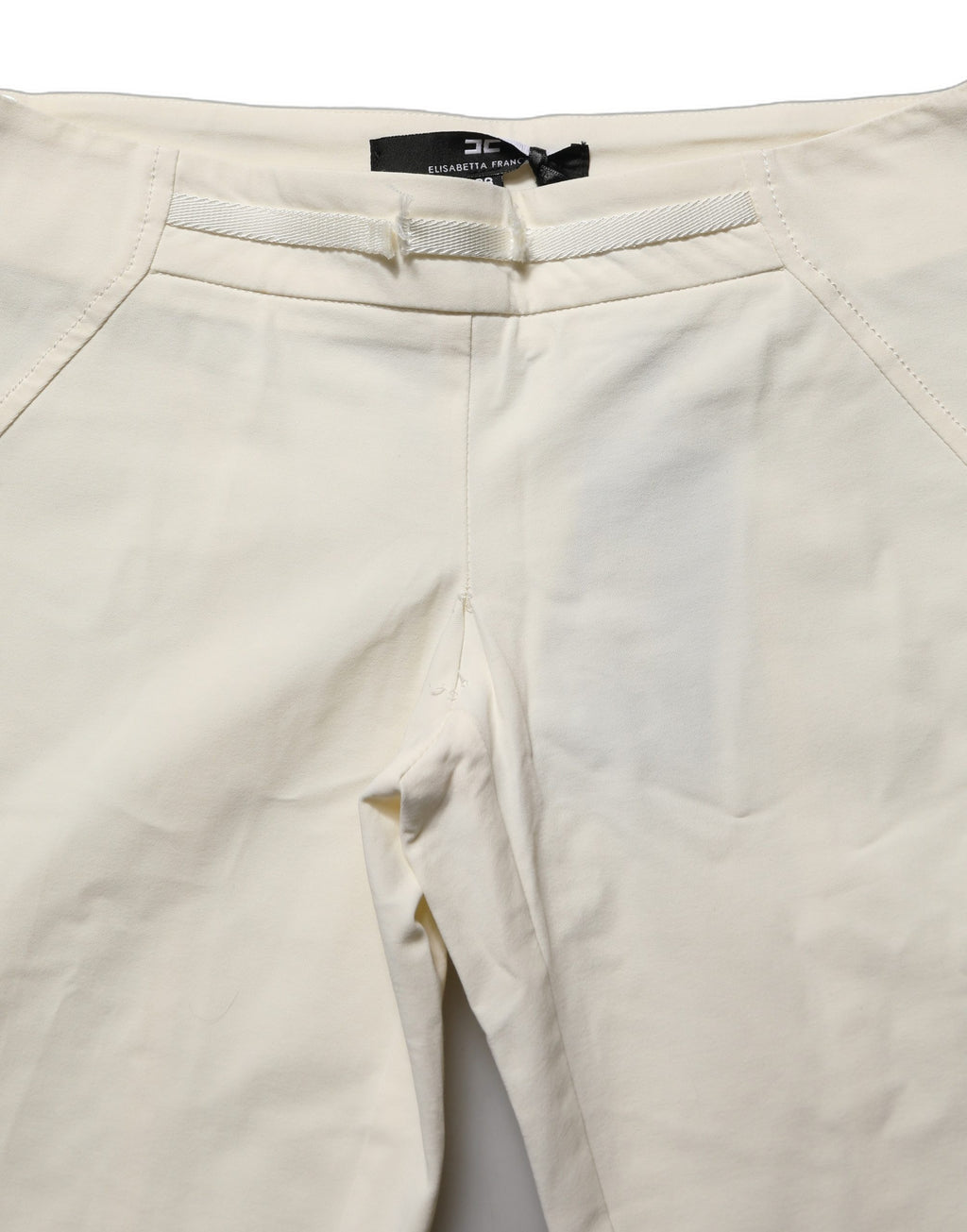 Pantalon slim blanc taille basse pour femme Elisabetta Franchi