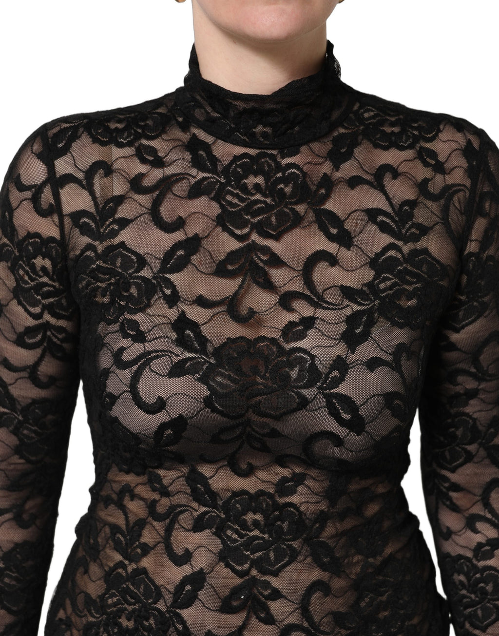 Dolce & Gabbana Black Long Sleeve T-Shirt for Women additional view