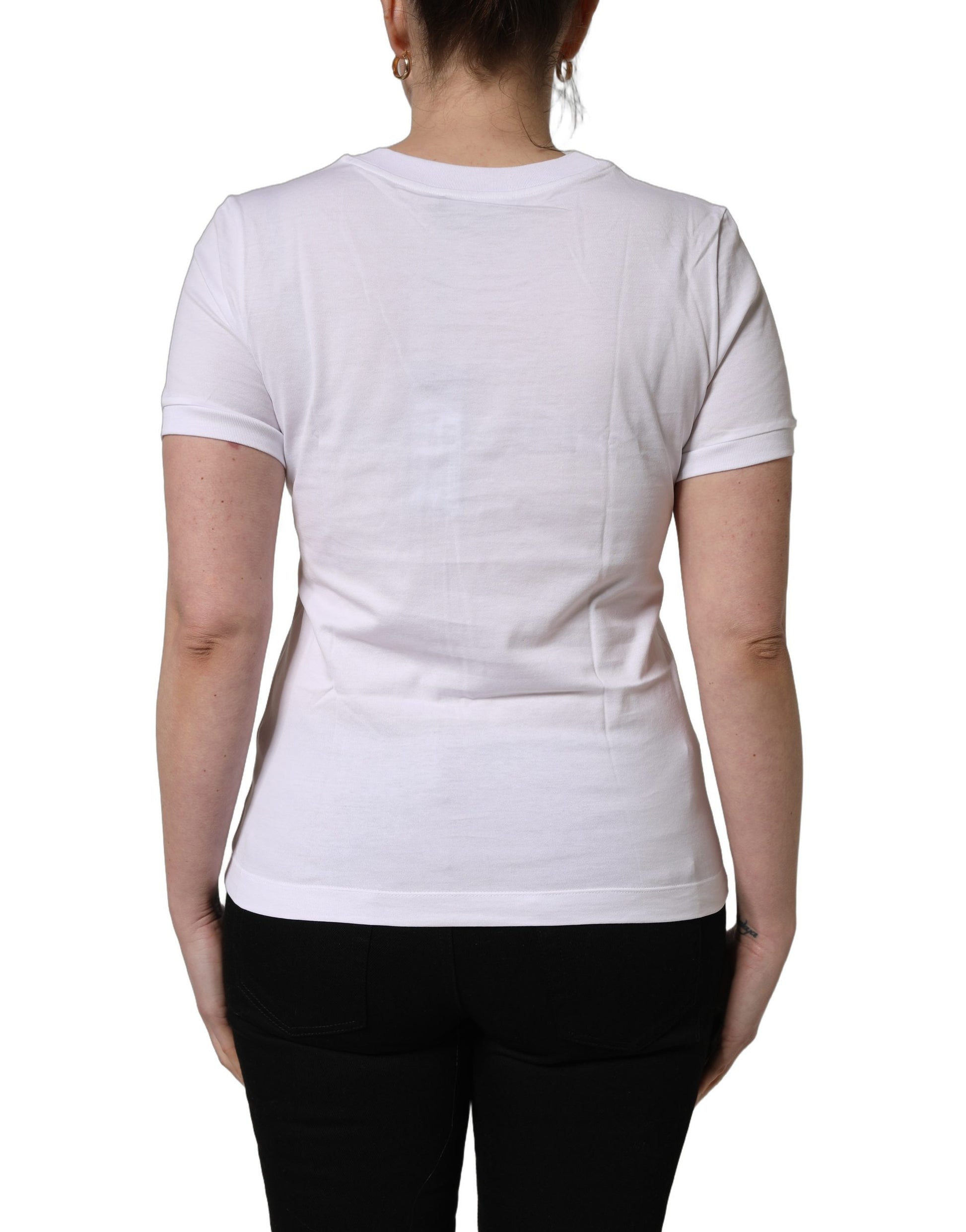 Dolce & Gabbana White T-Shirt for Women side view