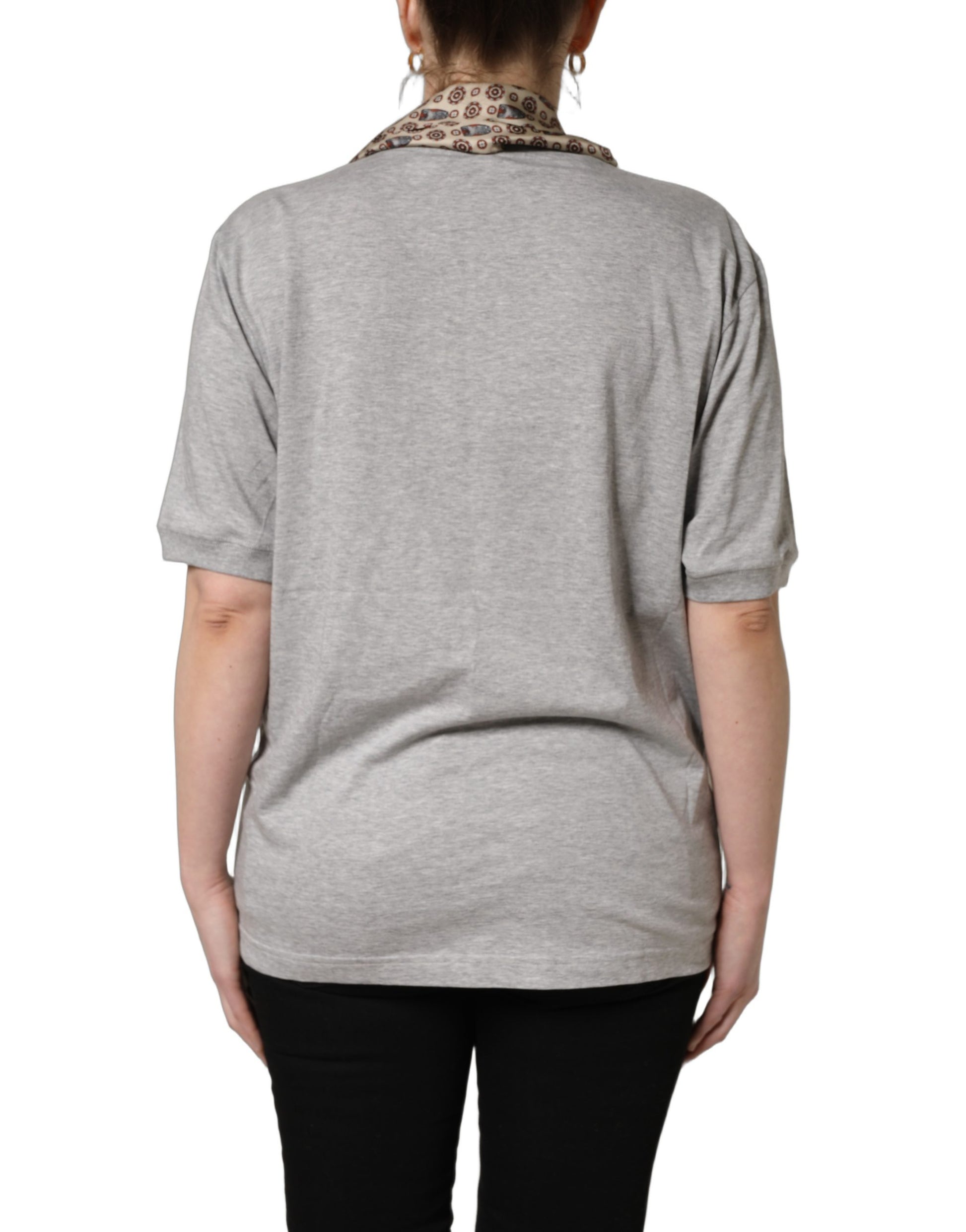 Dolce & Gabbana Grey T-Shirt for Women side view
