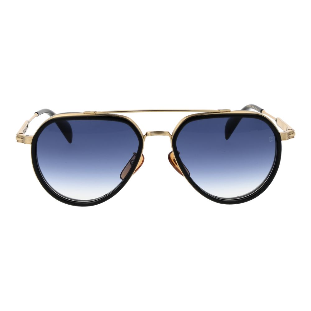 Lunettes de soleil en métal noires David Beckham