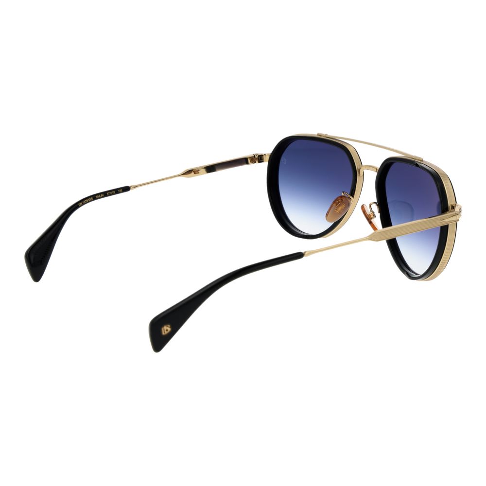 Lunettes de soleil en métal noires David Beckham