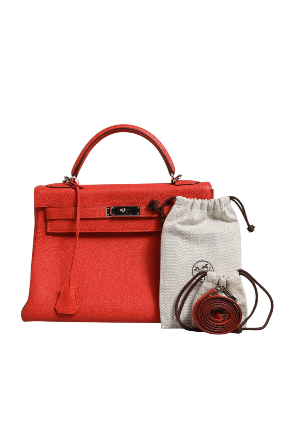 Hermès Kelly 32 Two-Way Handbag with Palladium Hardware