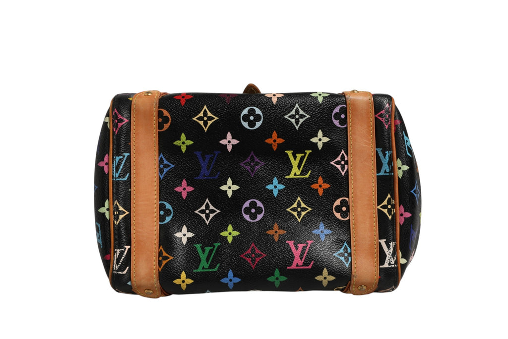 Sac à main Louis Vuitton Priscilla en toile Monogram Multicolore noire