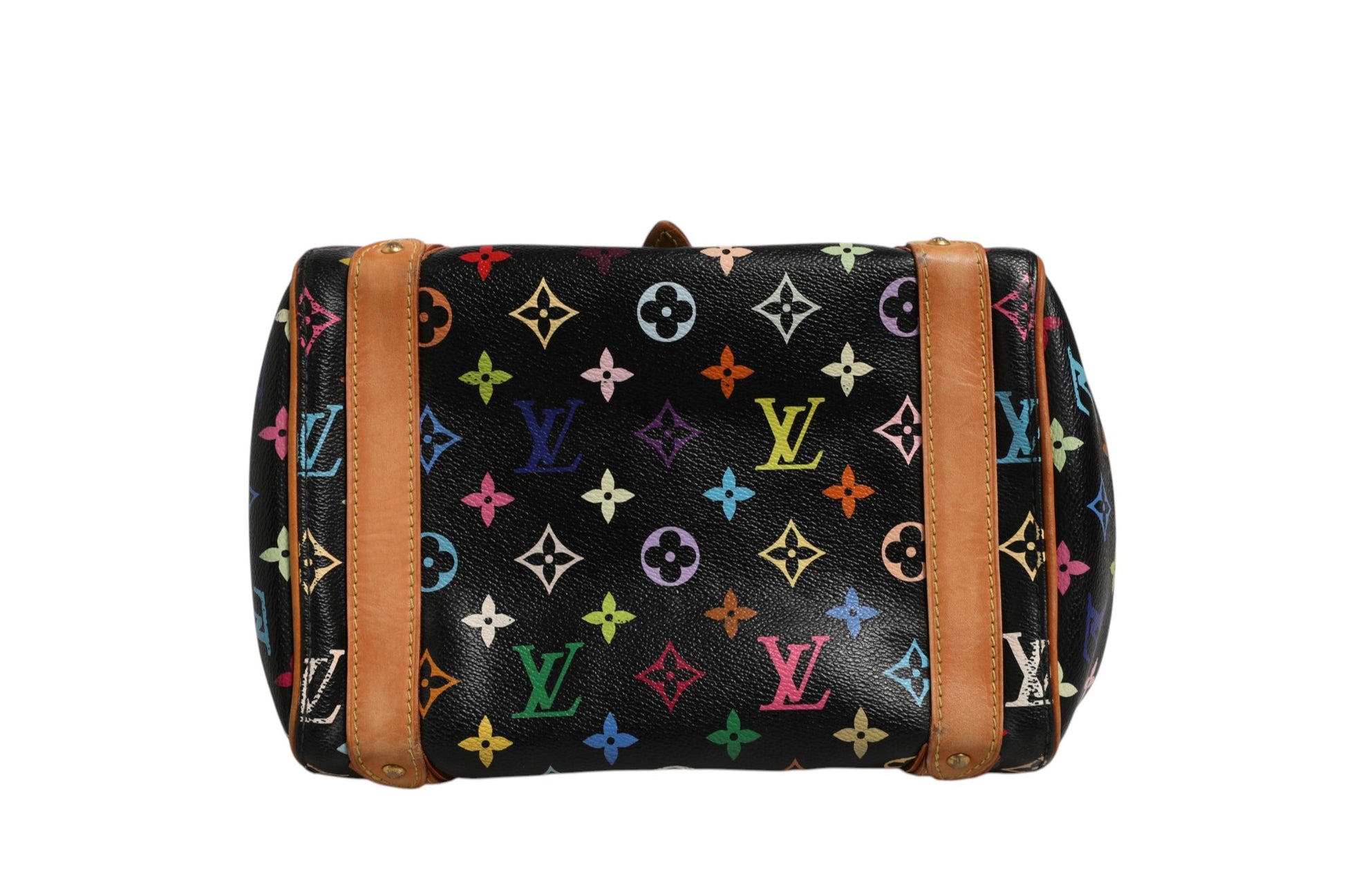 Sac à main Louis Vuitton Priscilla en toile Monogram Multicolore noire