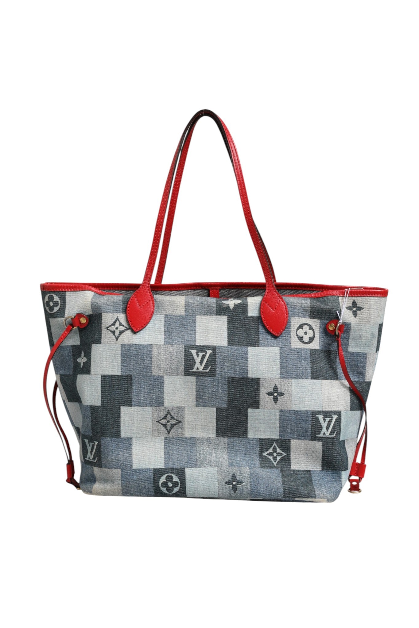 Louis Vuitton Blue Tote Bags for Women side view