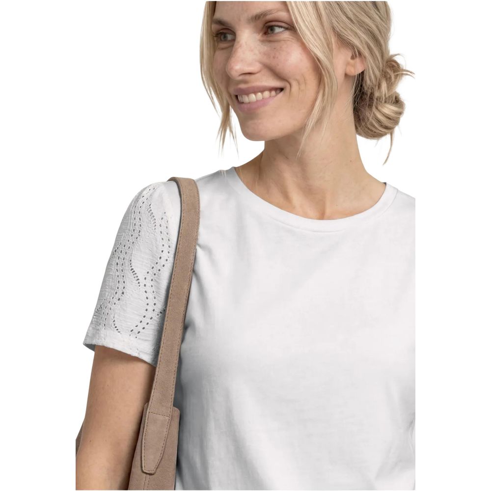 Street One White T-Shirt for Women side view