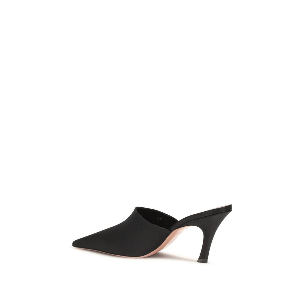 Amina Muaddi Black Sandals for Women detail view