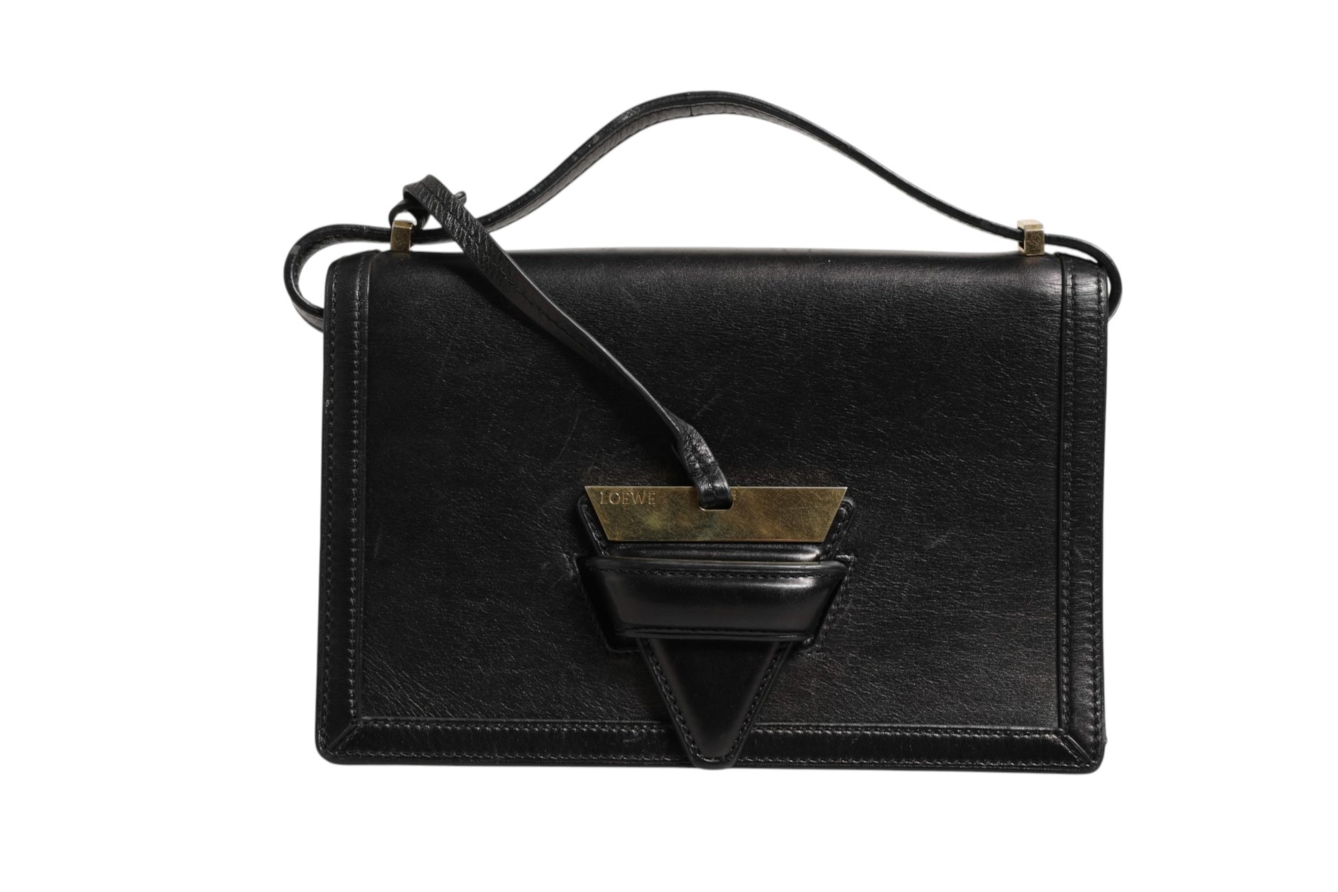 Sac à bandoulière en cuir moyen Loewe Barcelona