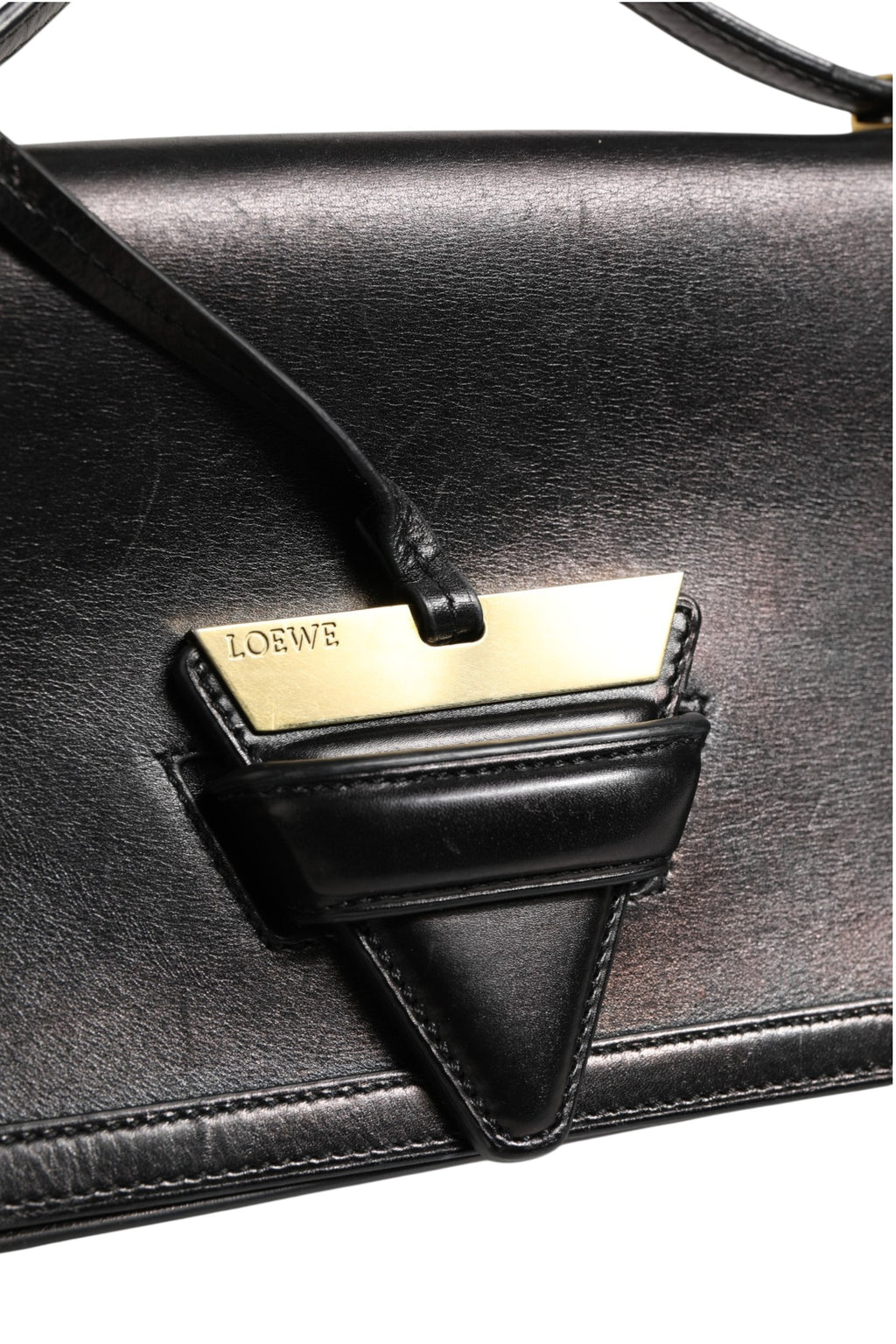 Sac à bandoulière en cuir moyen Loewe Barcelona