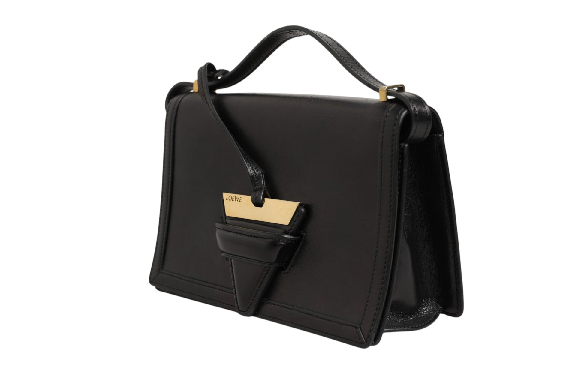Sac à bandoulière en cuir moyen Loewe Barcelona