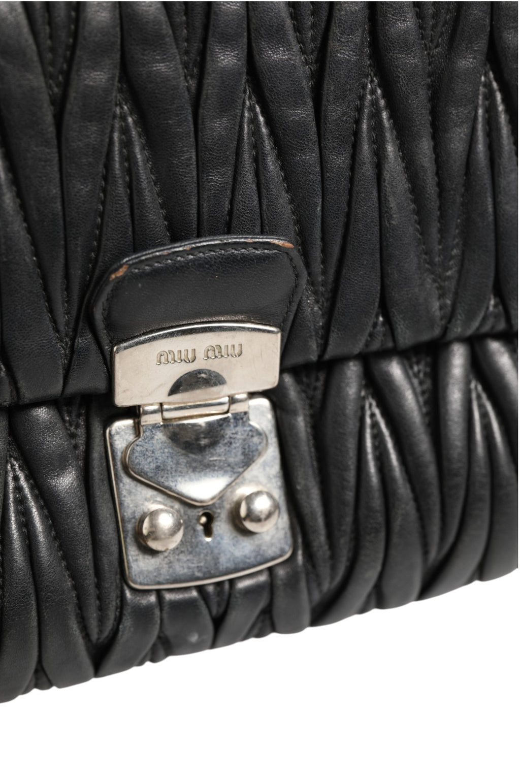 Miu Miu Black Shoulder Bag for Women detail view