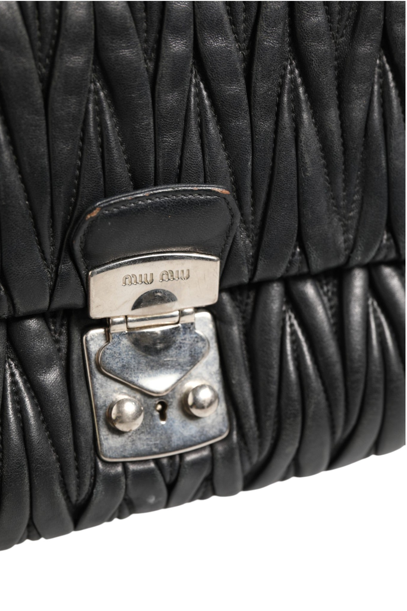 Miu Miu Black Shoulder Bag for Women detail view