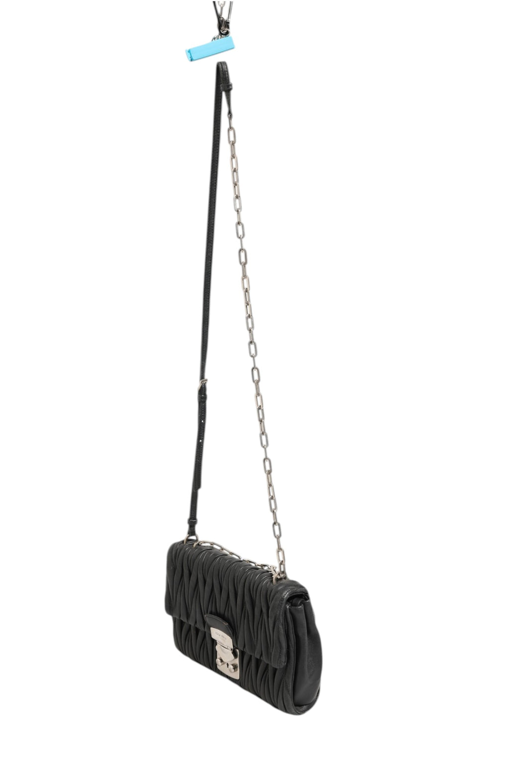 Miu Miu Black Shoulder Bag for Women side view