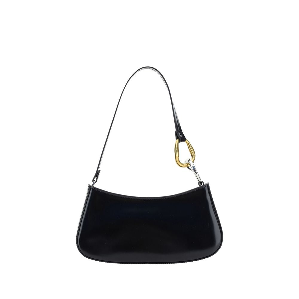 Sac porté épaule Staud en cuir de veau noir Bos Taurus