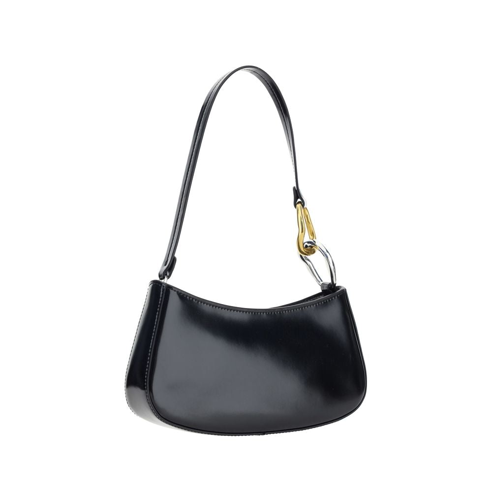Sac porté épaule Staud en cuir de veau noir Bos Taurus