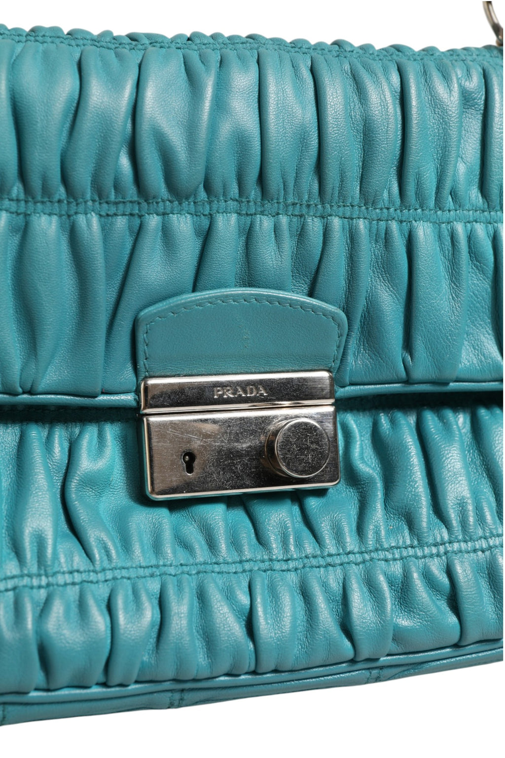 Prada Blue Shoulder Bag for Women detail view