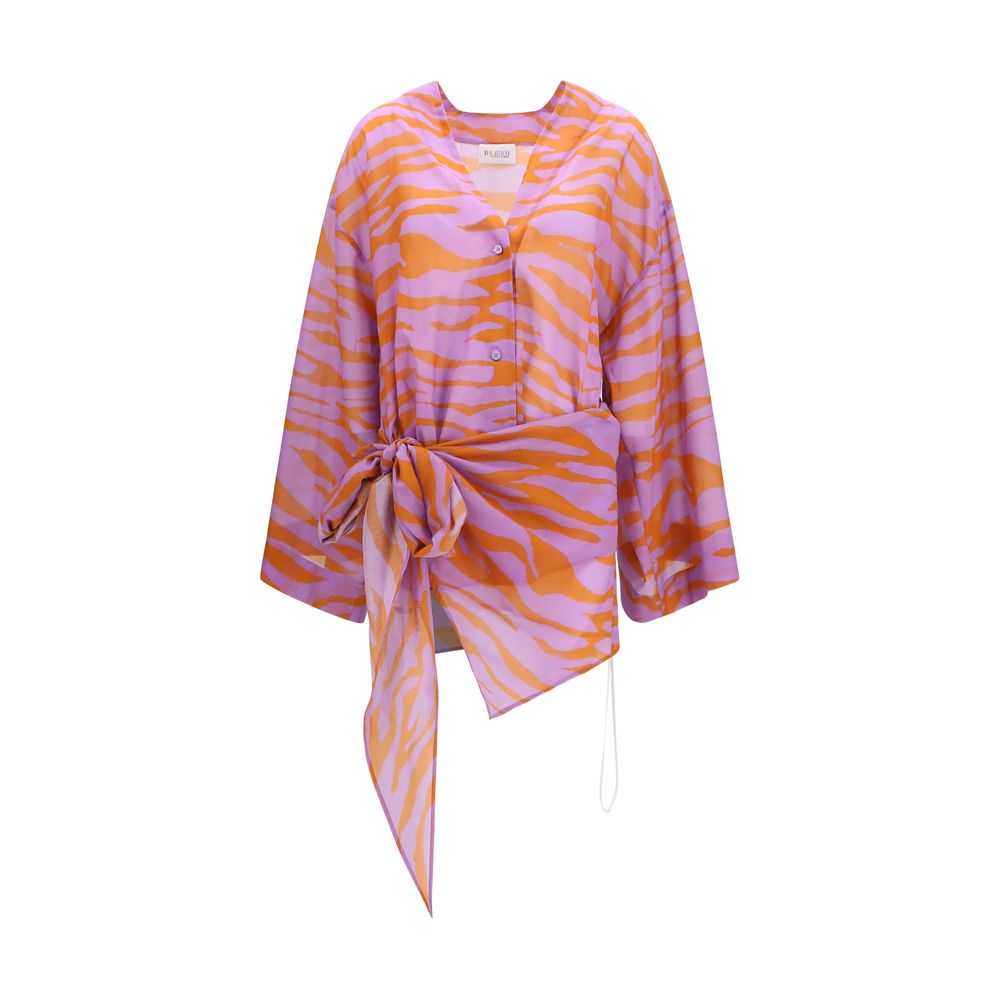 La chemise Attico en coton à motifs multicolores