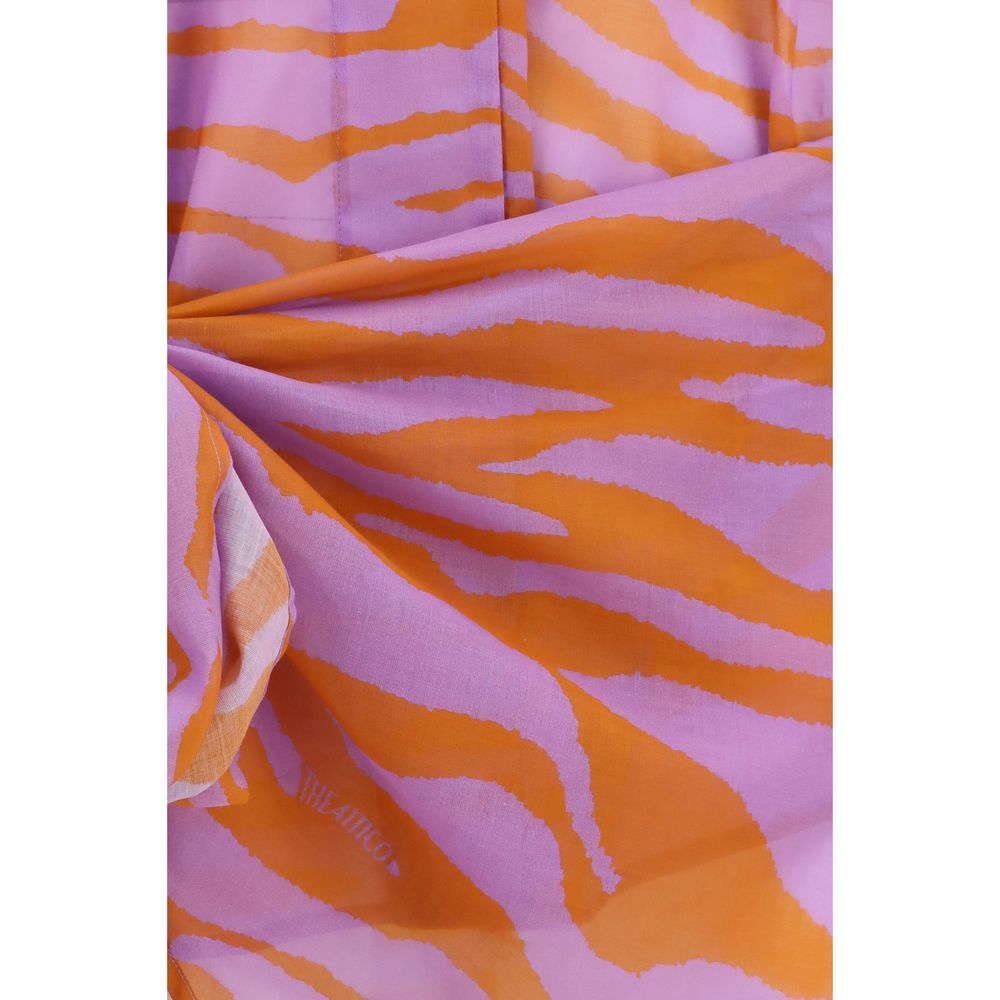 La chemise Attico en coton à motifs multicolores