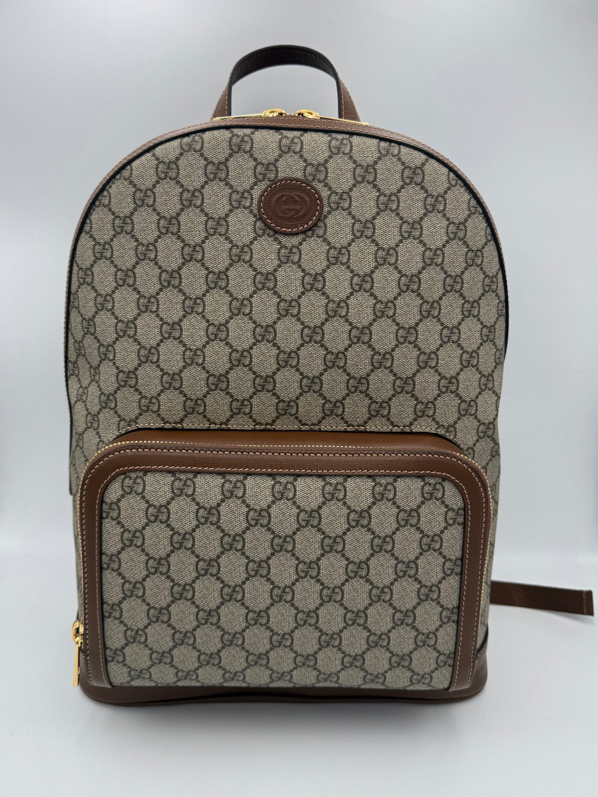 Sac à dos Gucci GG Supreme et cuir