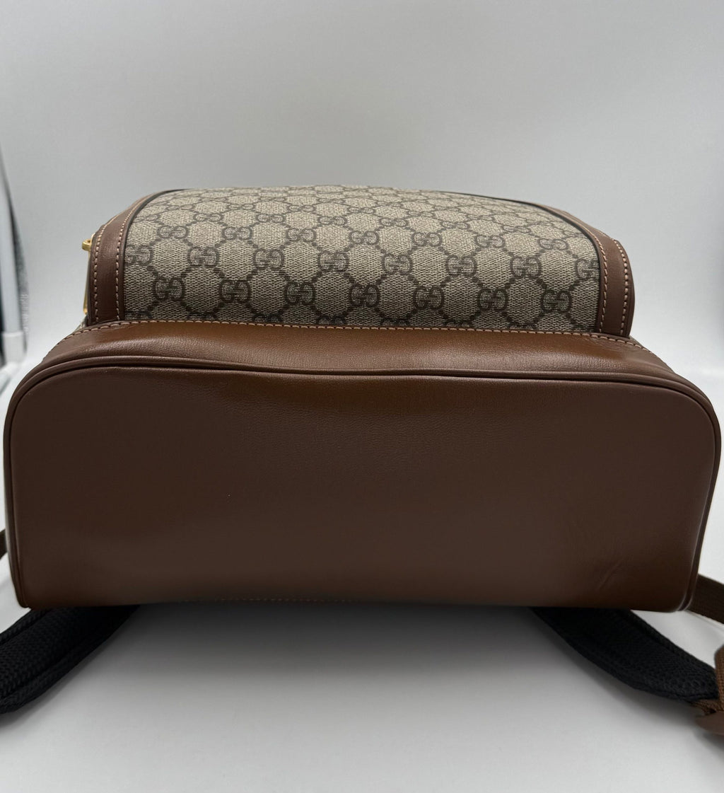 Sac à dos Gucci GG Supreme et cuir