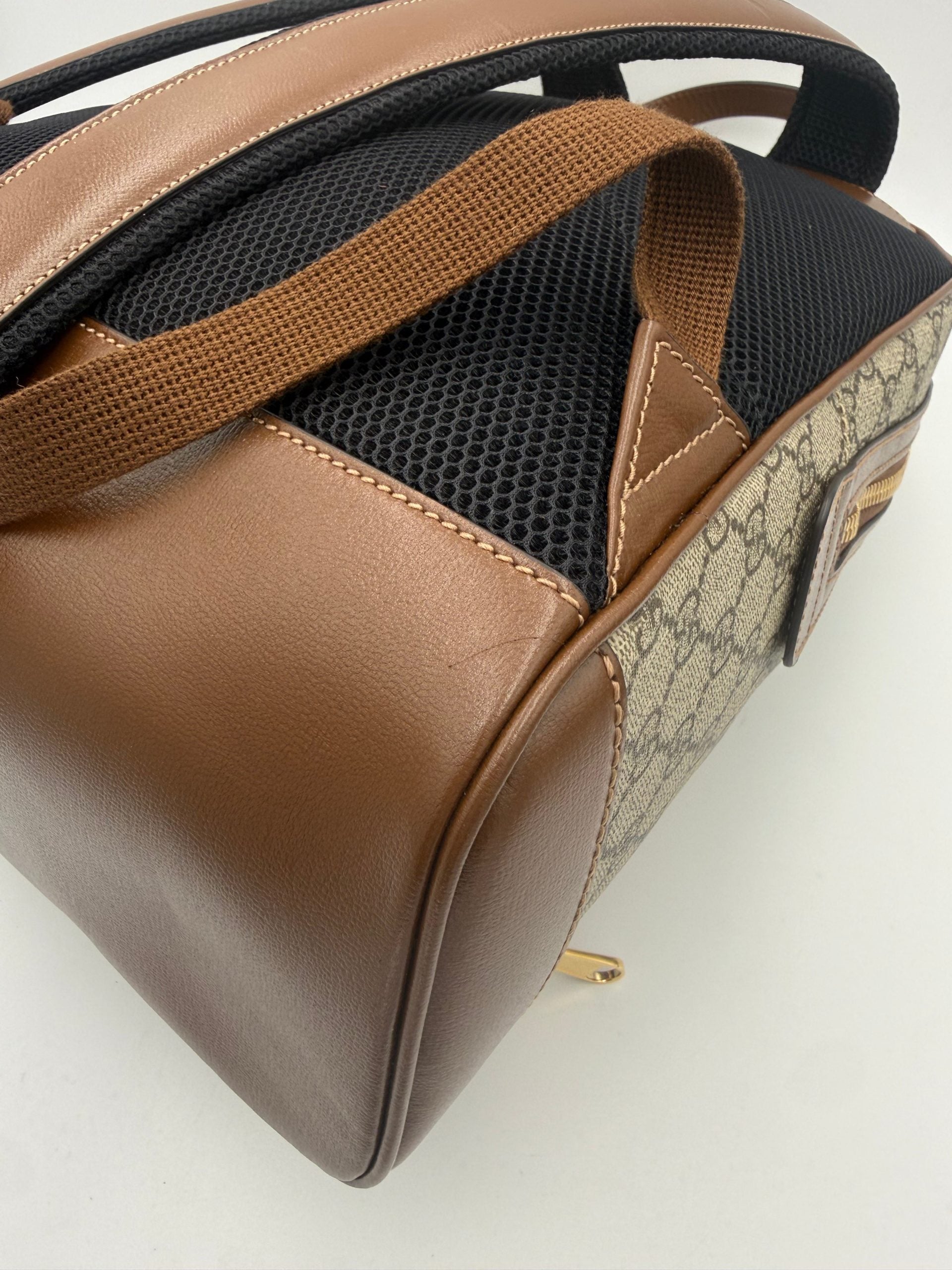 Sac à dos Gucci GG Supreme et cuir