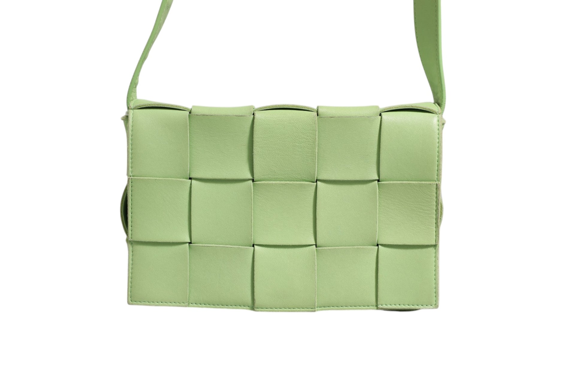 Bottega Veneta Green Crossbody Bag for Women side view
