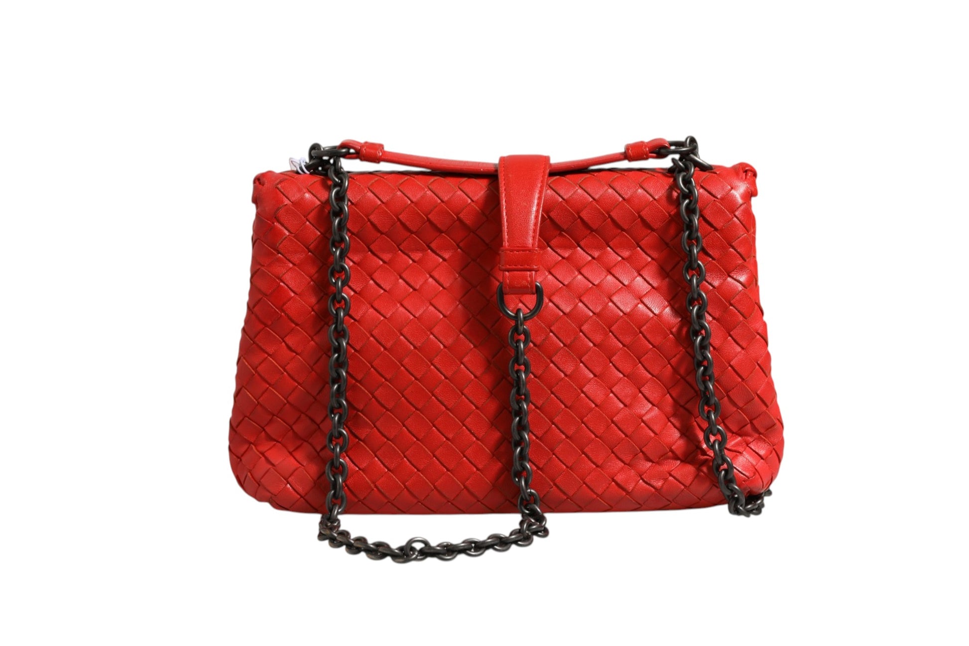 Bottega Veneta Red Shoulder Bag for Women side view