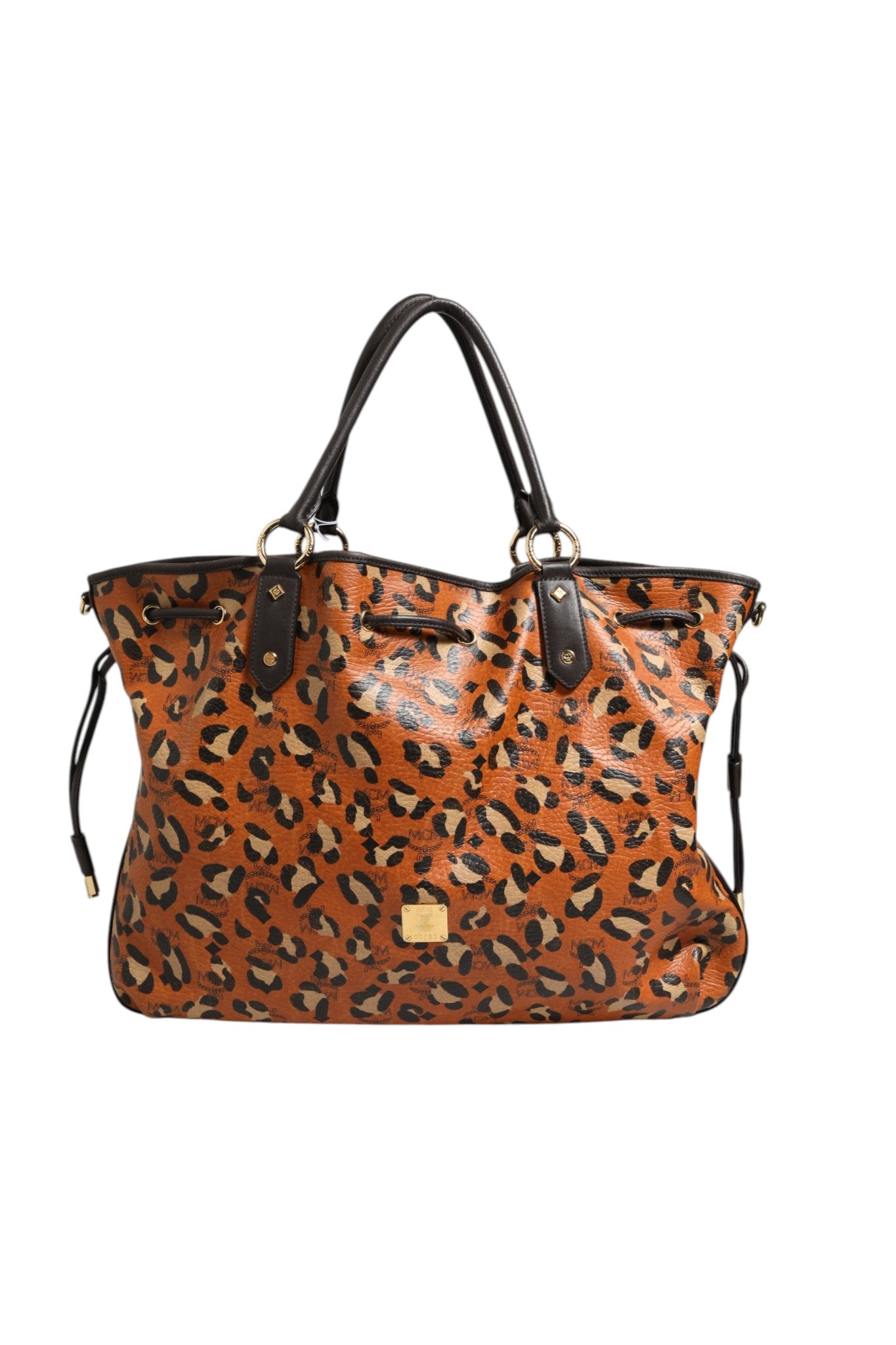 Cabas moyen MCM Visetos Leopard Aren