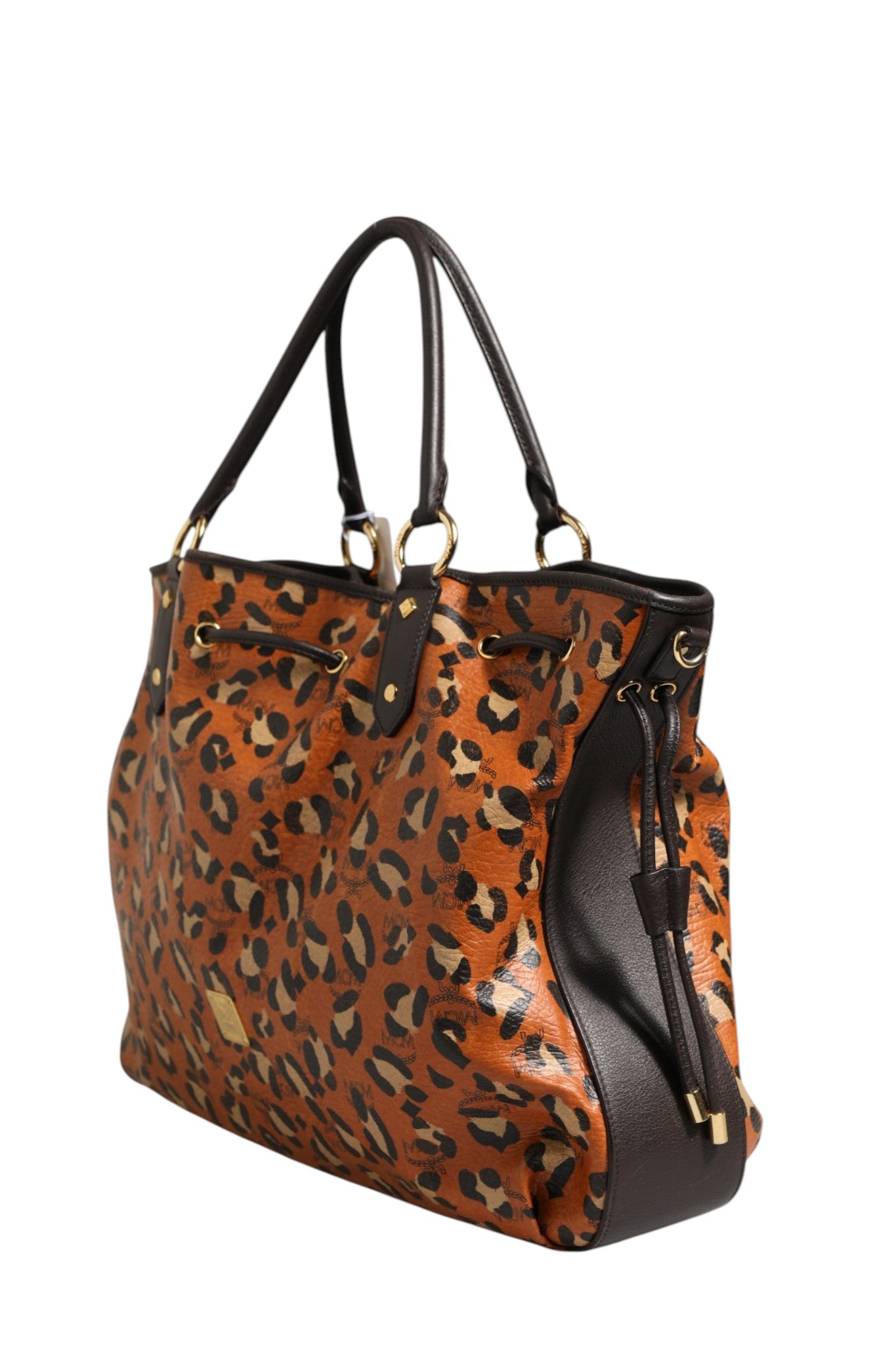 Cabas moyen MCM Visetos Leopard Aren