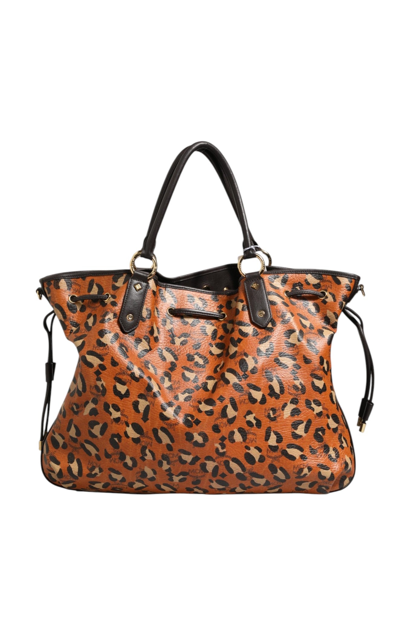 Cabas moyen MCM Visetos Leopard Aren