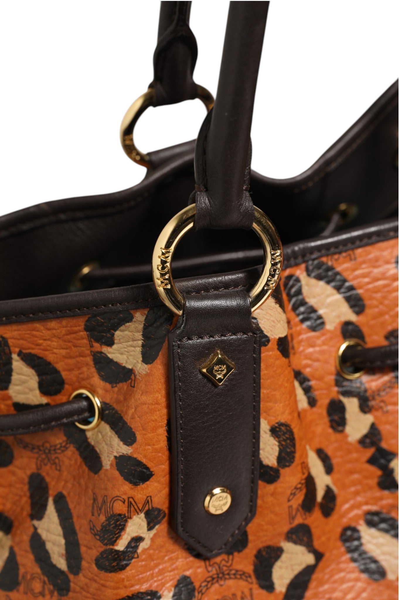 Cabas moyen MCM Visetos Leopard Aren