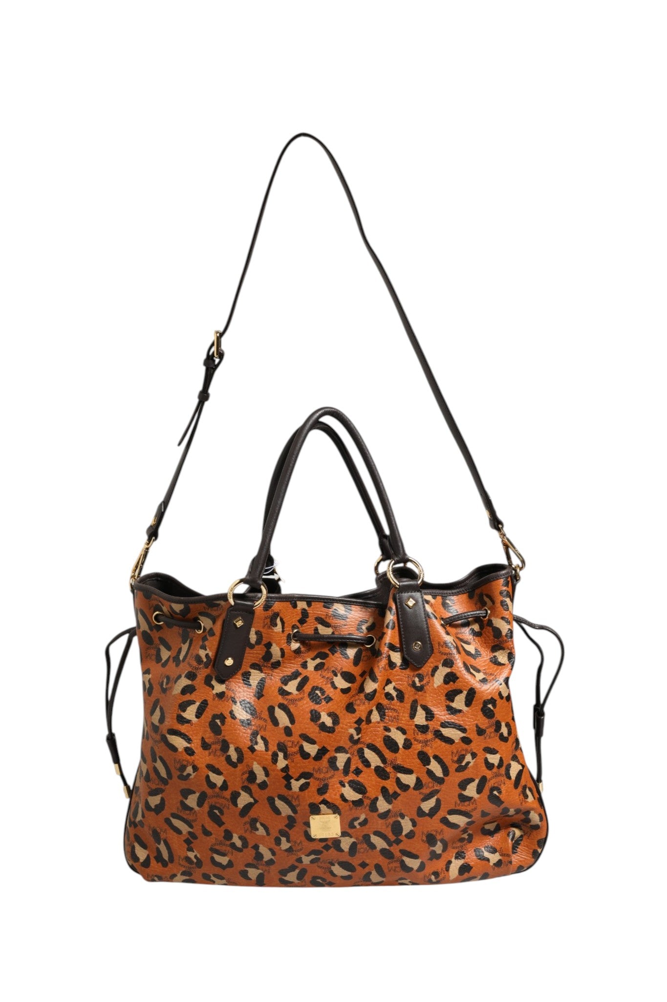 Cabas moyen MCM Visetos Leopard Aren