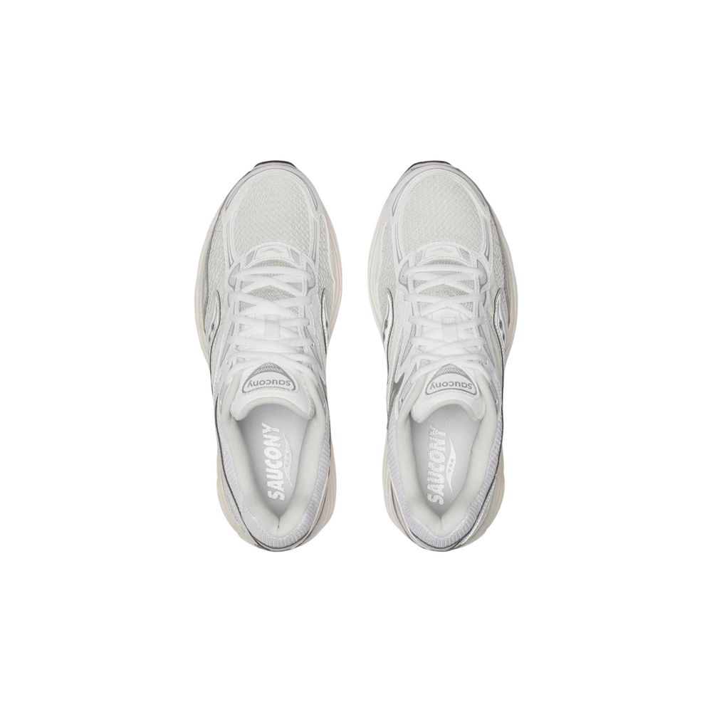 Baskets de sport synthétiques argentées Saucony