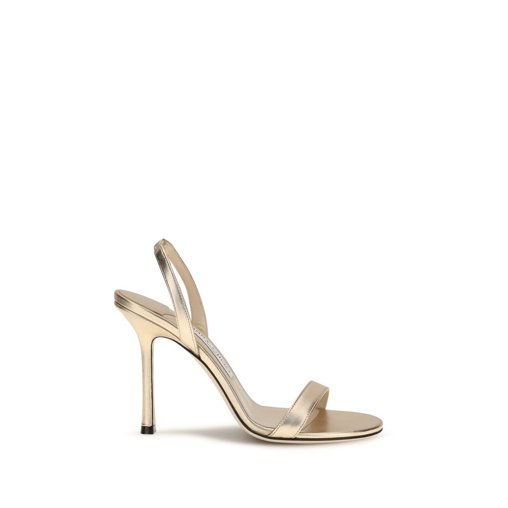 Jimmy Choo Gold Stiletto Heels for Women