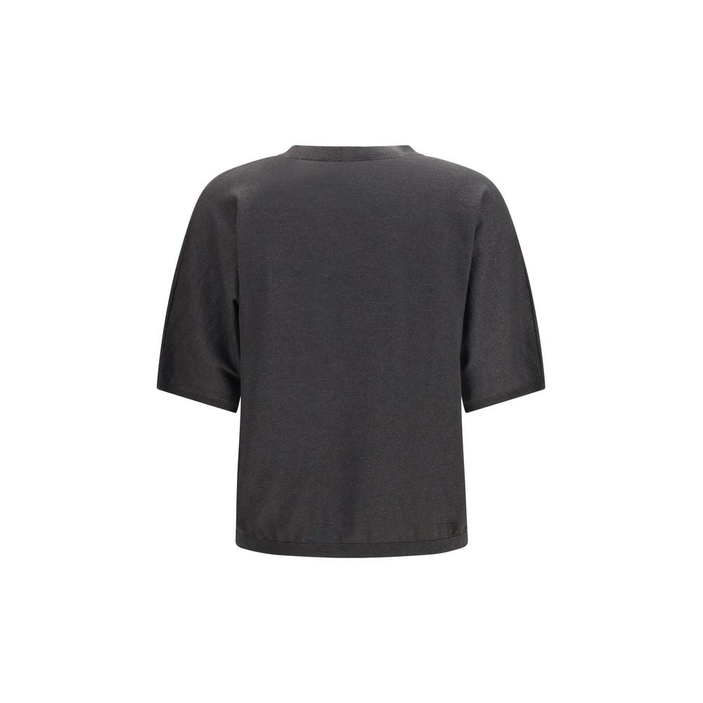 Pull Brunello Cucinelli en cachemire gris