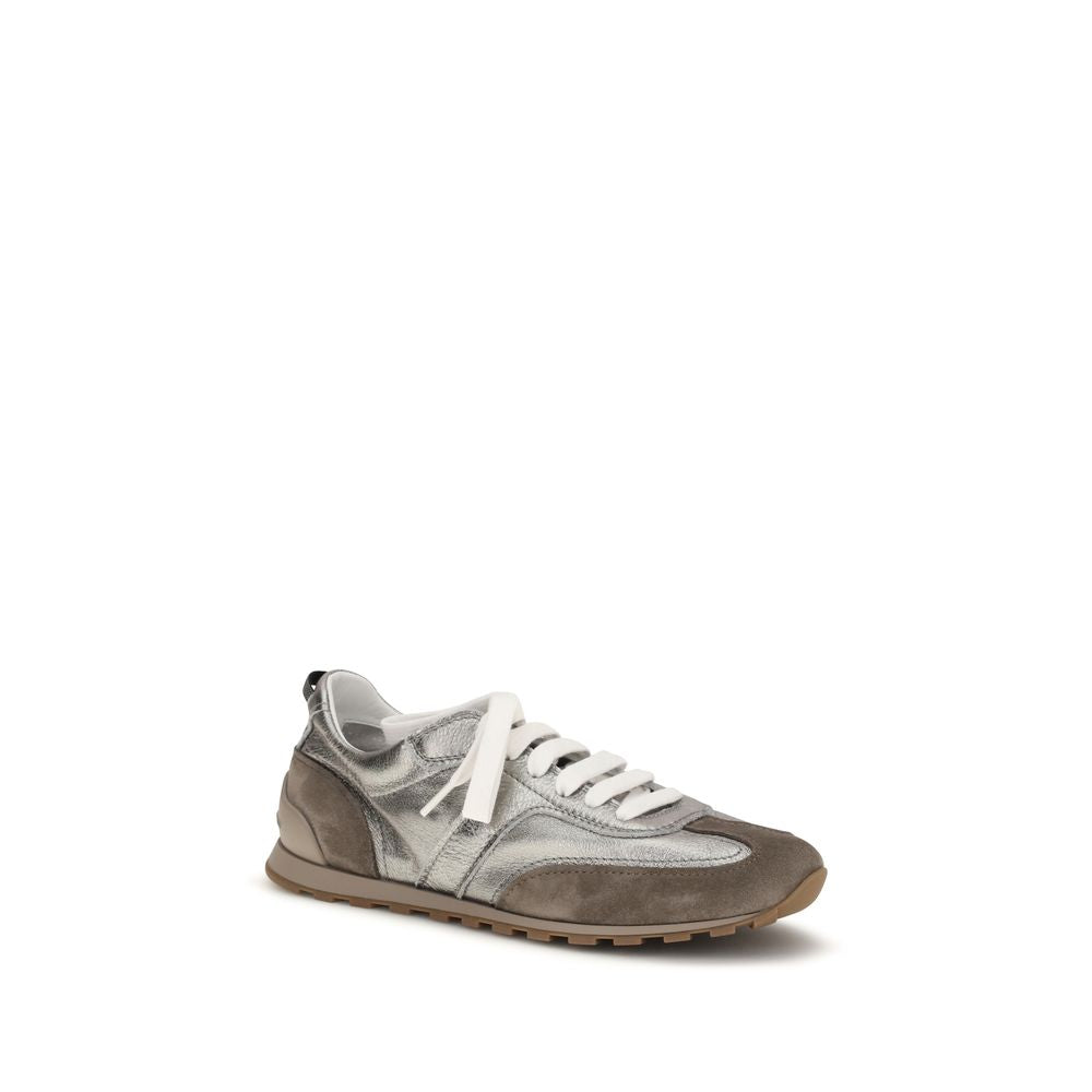 Baskets Brunello Cucinelli en cuir de veau multicolore Bos Taurus