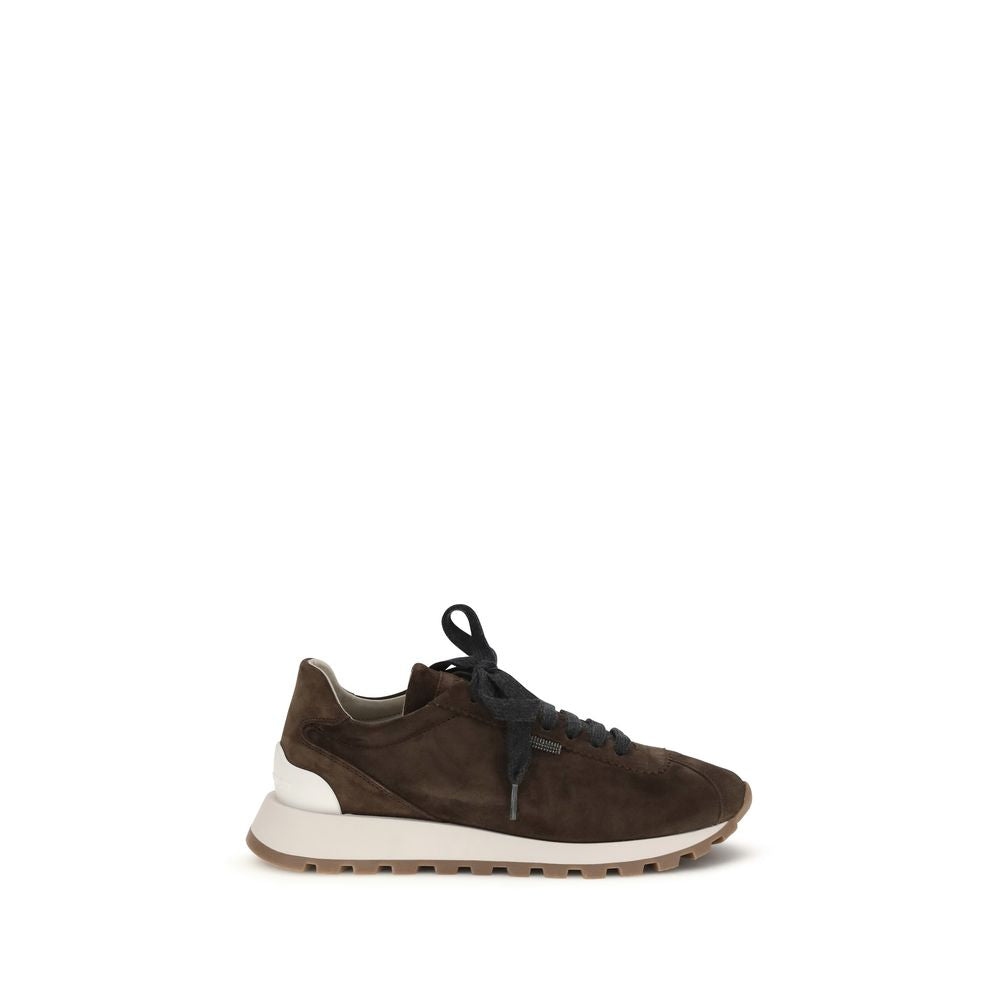 Brunello Cucinelli Brown Athletic Sneakers for Women