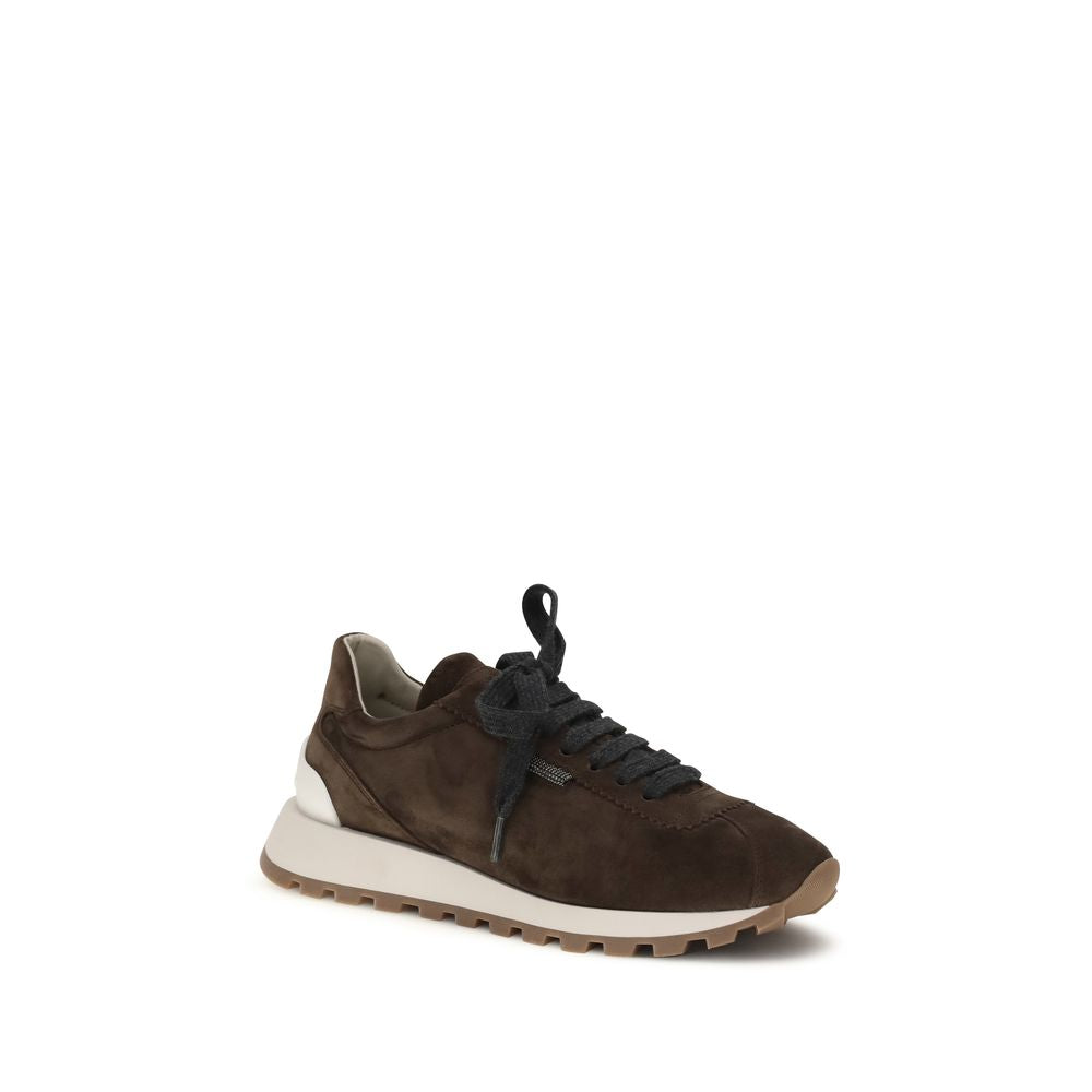 Brunello Cucinelli Brown Athletic Sneakers for Women alternate view