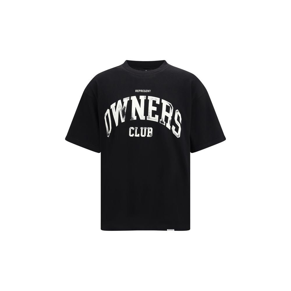 Représenter le T-shirt en coton noir
