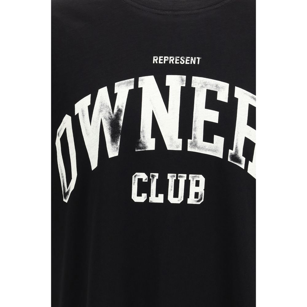 Représenter le T-shirt en coton noir