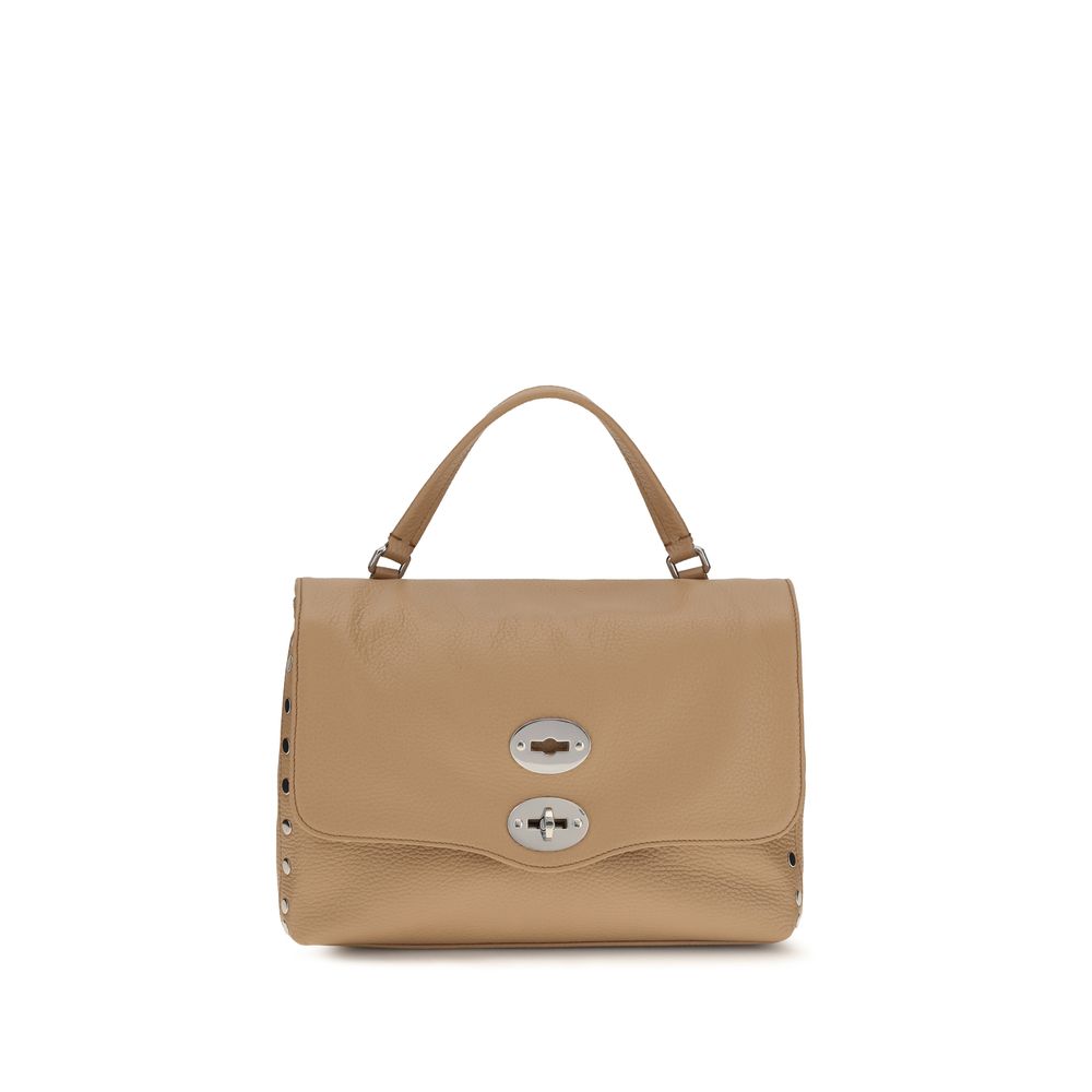 Sac à main Zanellato en cuir de veau beige Bos Taurus